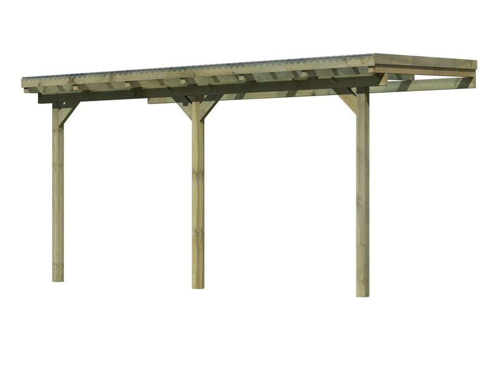 Pergola drevená k stene, KARIBU ECO