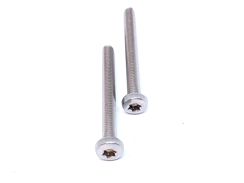 Skrutka do kovu s polguľatou hlavou a TORX drážkou, DIN 7985, nerez A2