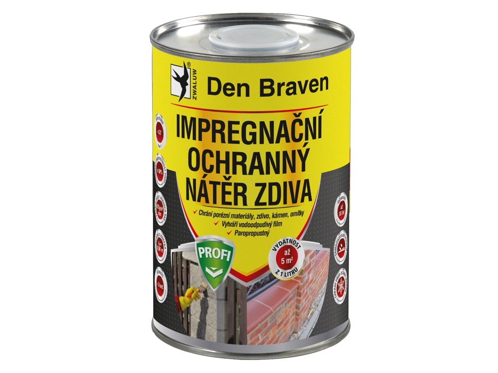 Náter muriva ochranný a impregnačný PROFI, Den Braven