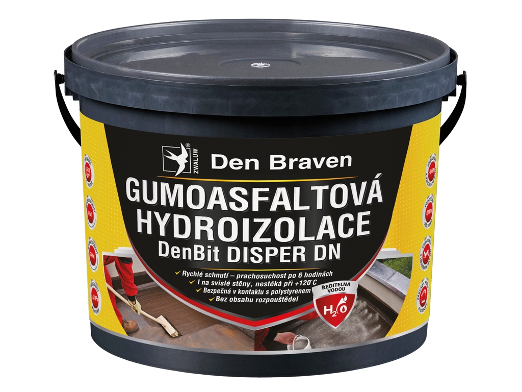 Hydroizolácia gumoasfaltová DenBit DISPER DN, Den Braven