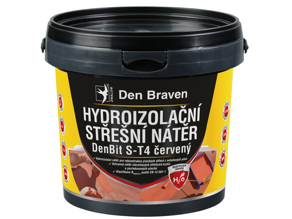 Náter hydroizolačný strešný DenBit S-T4, Den Braven