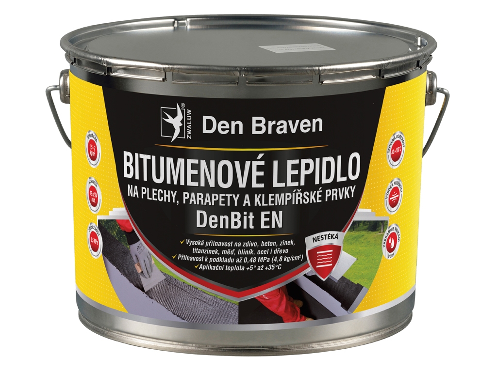 Lepidlo bitúmenové na plechy, parapety a klampiarske prvky DenBit EN, Den Braven