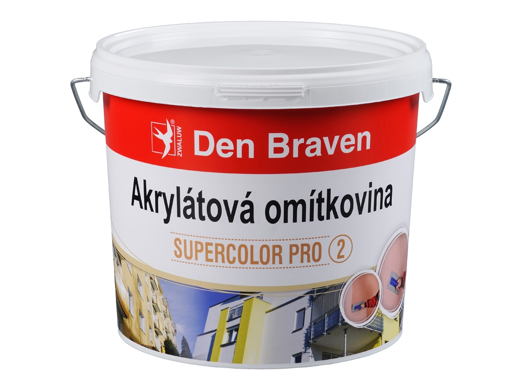 Omietkovina akrylátová zatieraná (hladená) zrno 2,5 mm, Den Braven