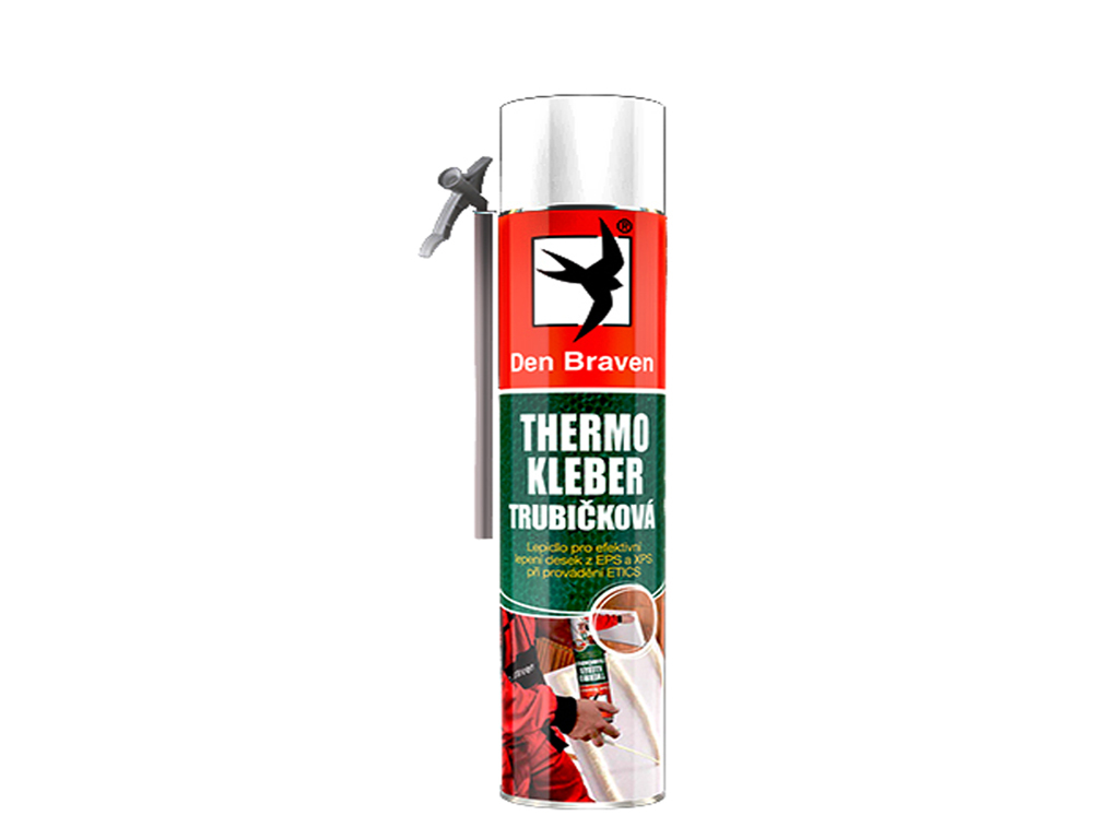 Pena trubičková, nízkoexpanzná, Thermo Kleber, Den Braven
