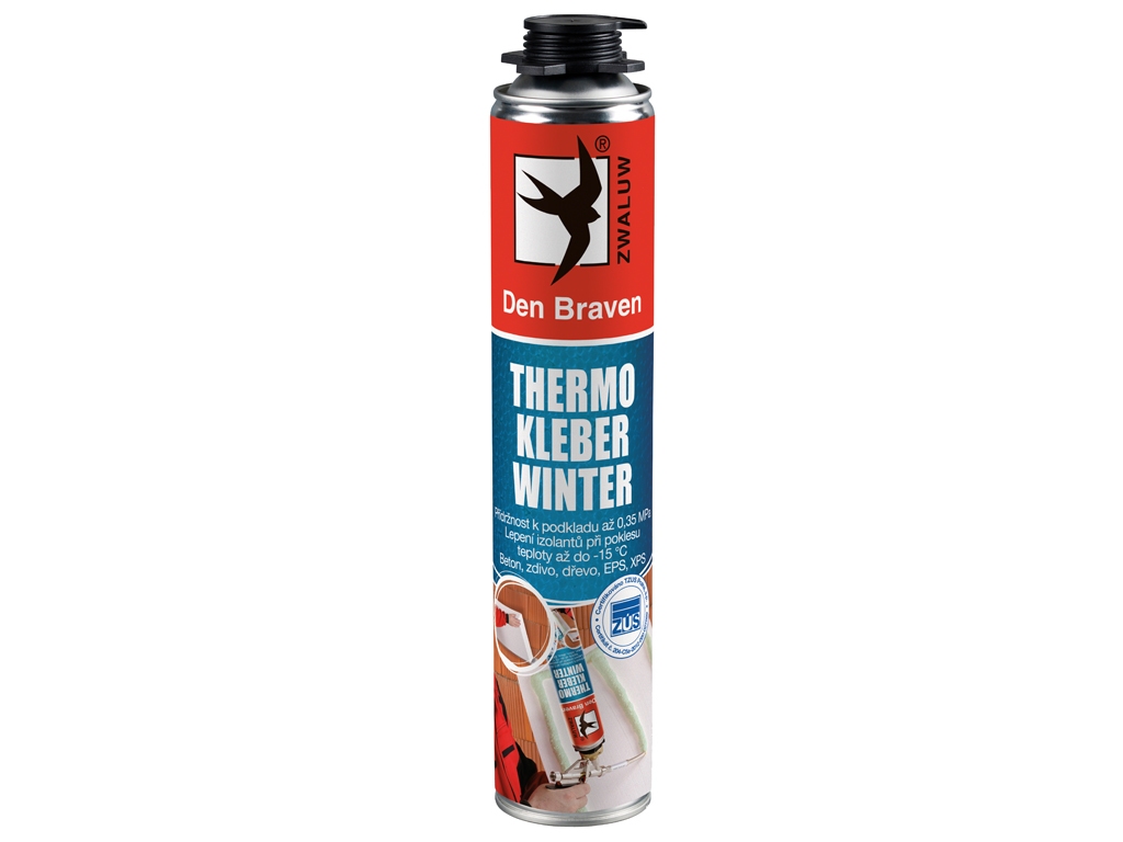 Pena pištoľová, zimná, nízkoexpanzná, Thermo Kleber WINTER, Den Braven