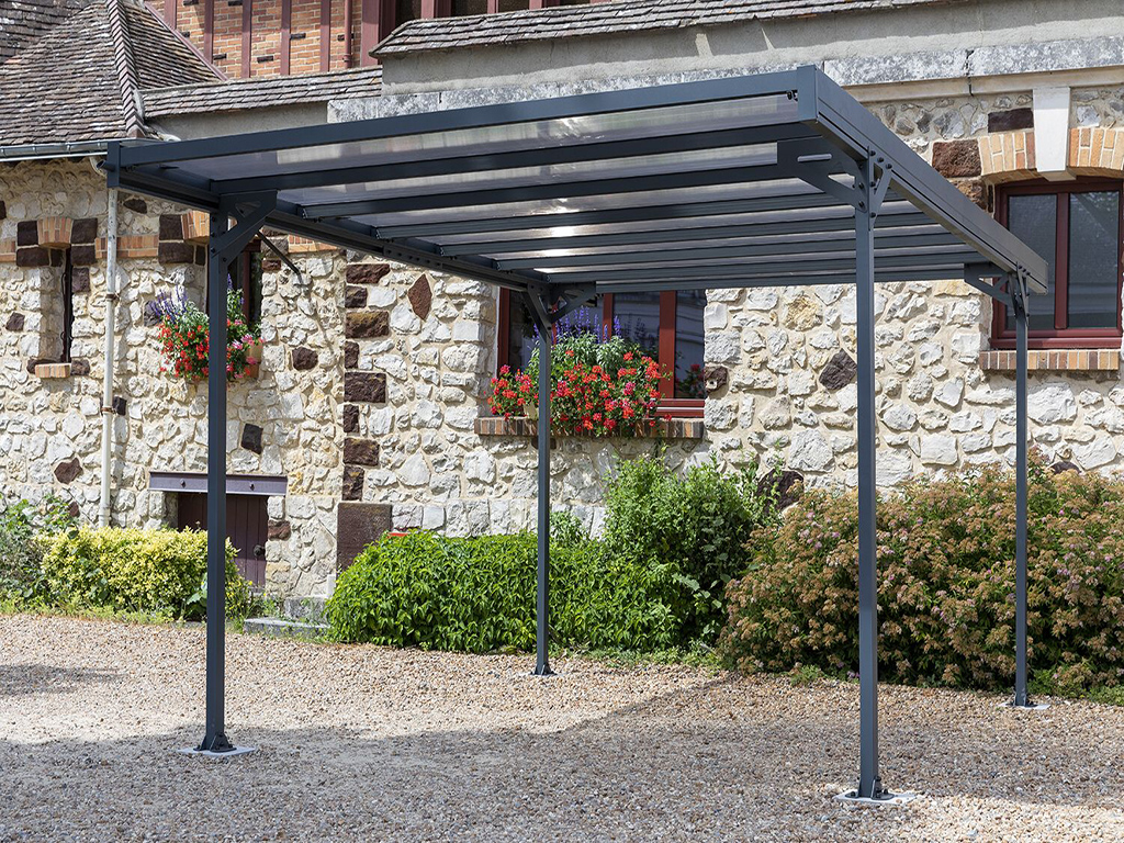 Prístrešok na auto hliníkový, TRIGANO JARDIN MISTRAL