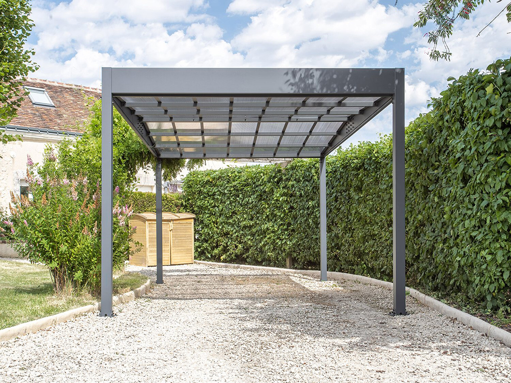 Prístrešok na auto hliníkový, TRIGANO JARDIN LIBECCIO