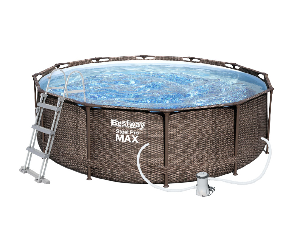 Bazén Steel Pro Max Rattan 3,66 x 1 m - 56709