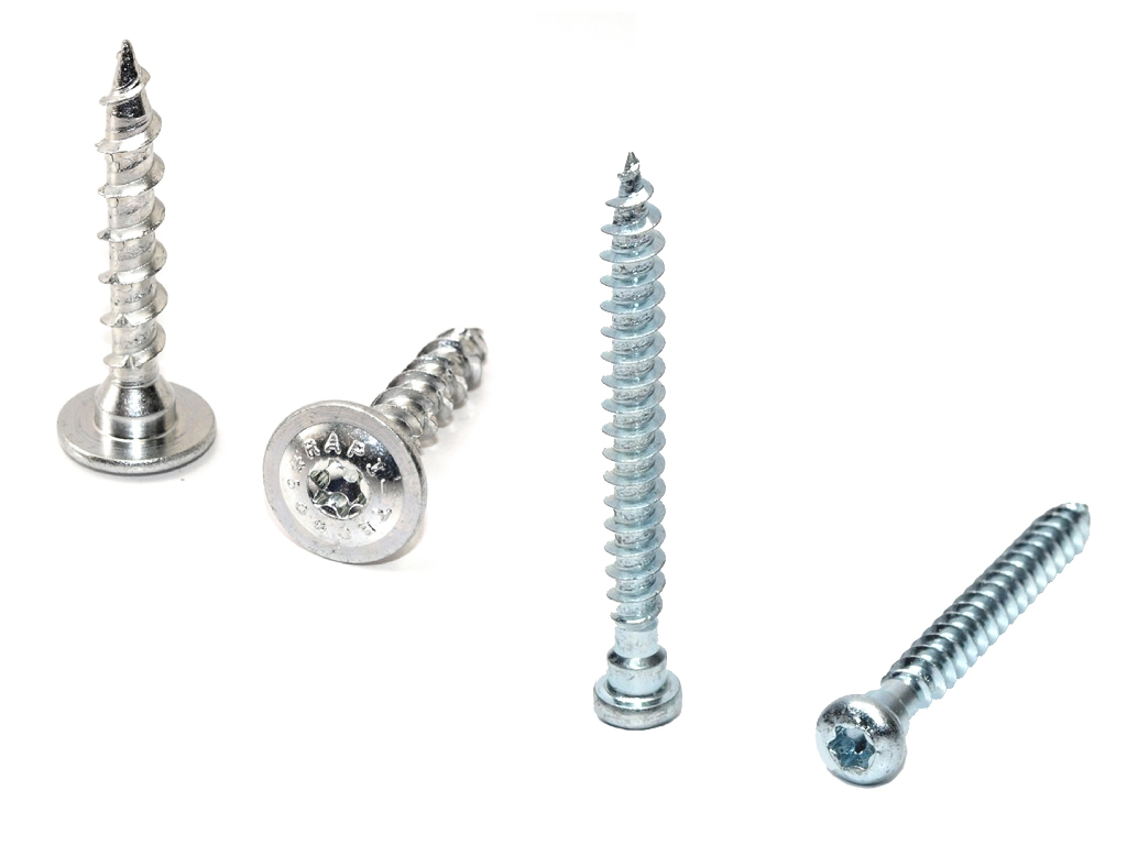 Skrutka do tesárskeho kovania RAPI-TEC, TORX, zinok biely