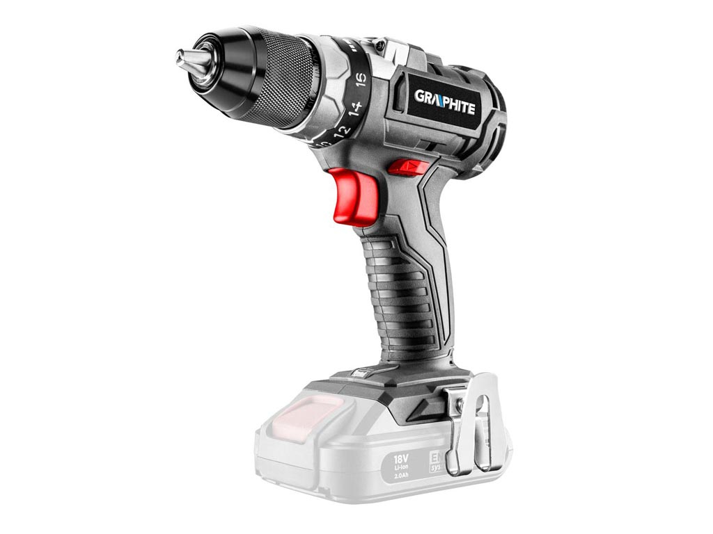 Vŕtačka aku bezuhlíková Energy+ 18V, Li-Ion, bez batérie, Graphite