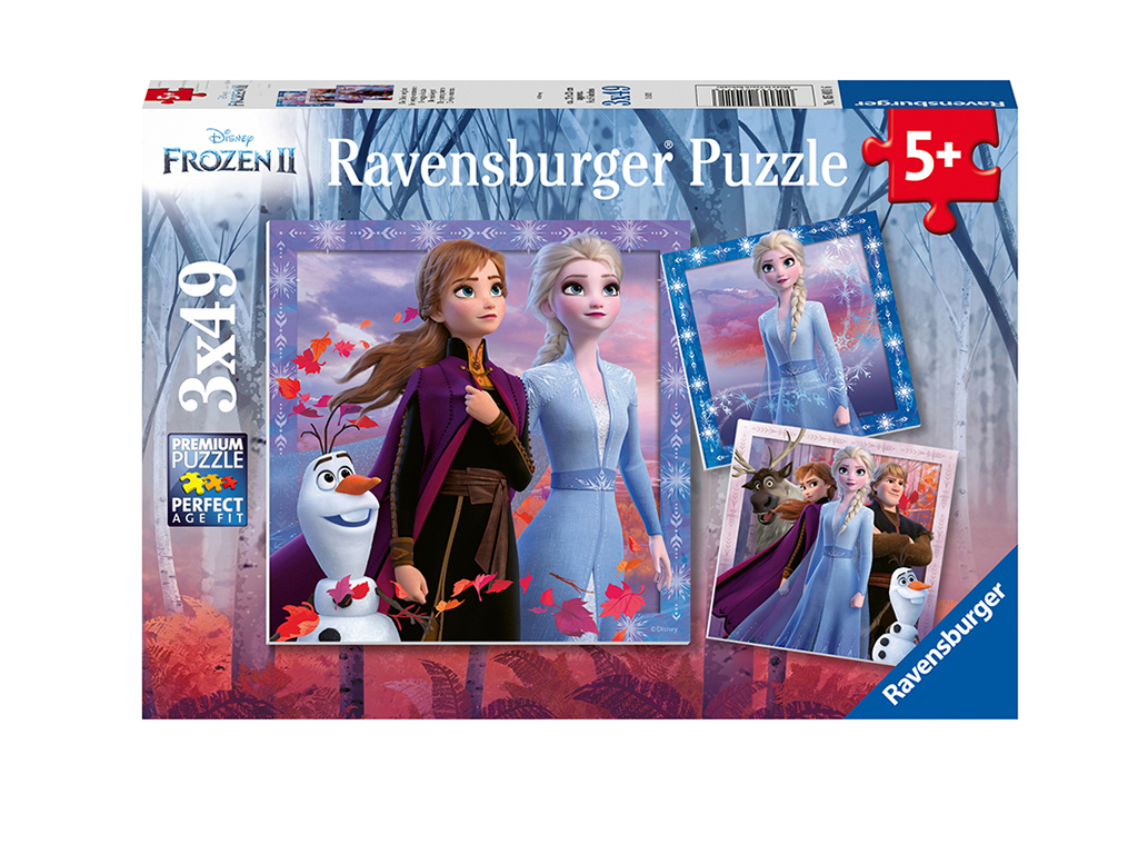 Puzzle Disney Ľadové kráľovstvo 2 3x49 dielikov