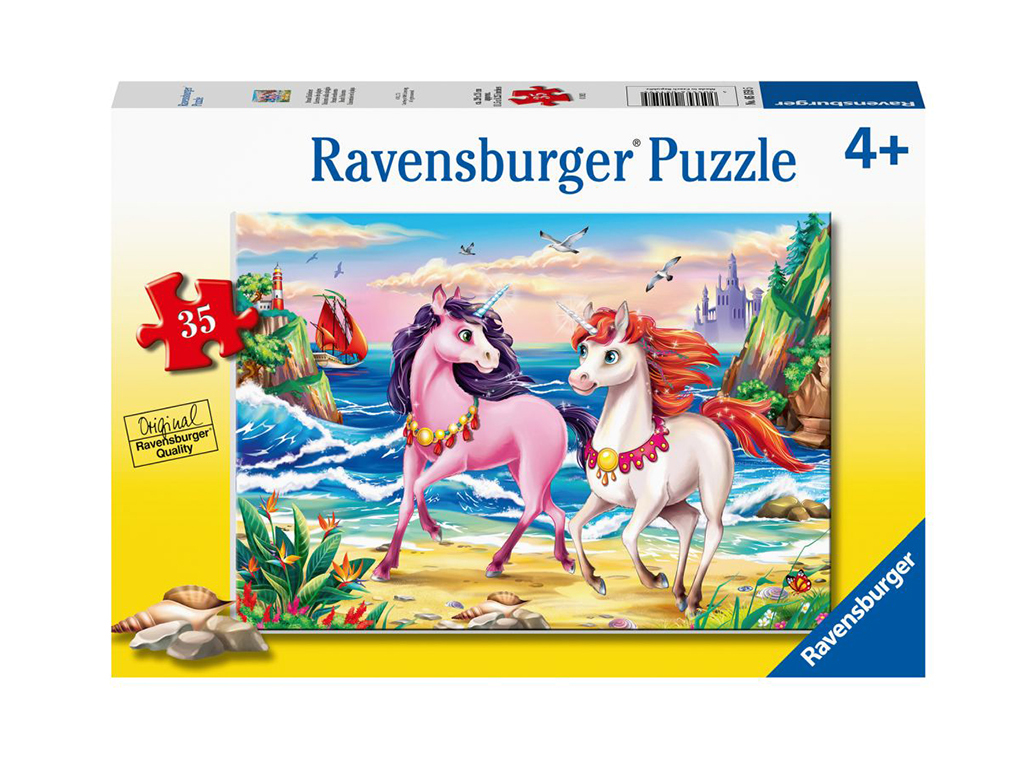 Puzzle plážové jednorožce 35 dielikov