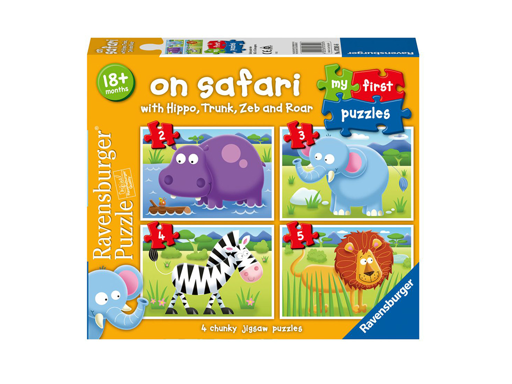 Moje prvé puzzle Na safari 2/3/4/5 dielikov