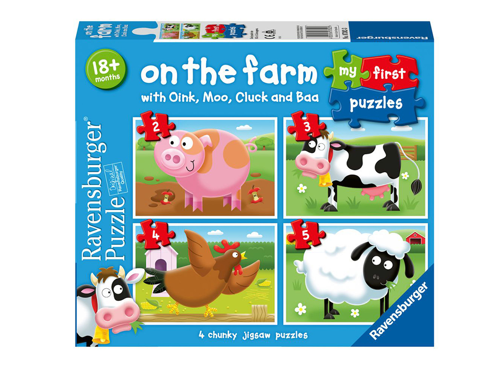 Moje prvé puzzle Na farme 2/3/4/5 dielikov