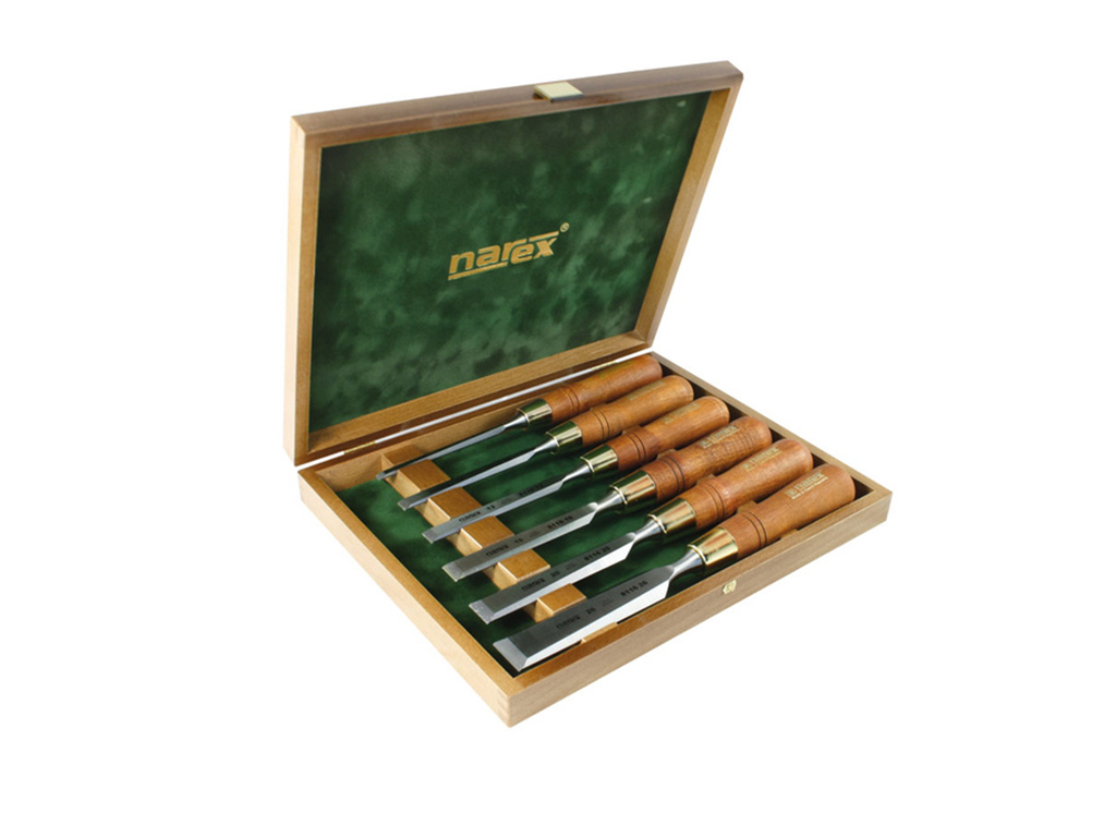 Sada plochých dlát PREMIUM v kazete, WOOD LINE PLUS, Narex