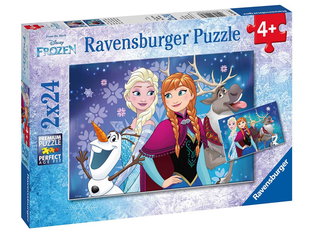 Puzzle Disney Ľadové kráľovstvo 2x24 dielikov