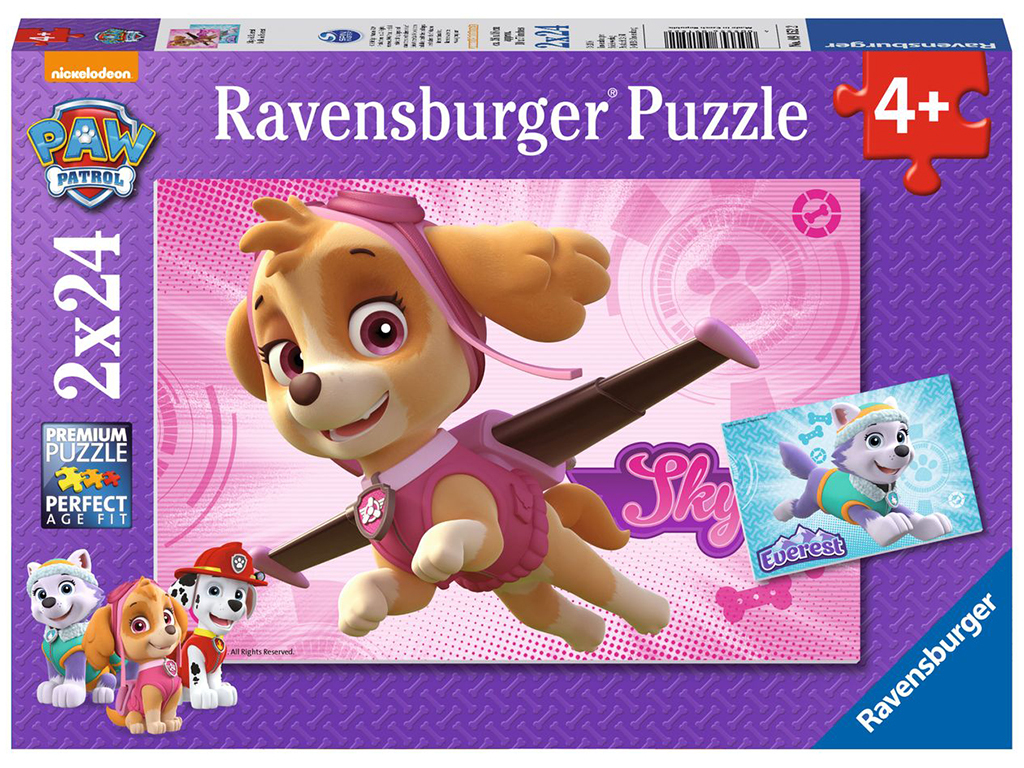 Puzzle Labková Patrola 2x24 dielikov