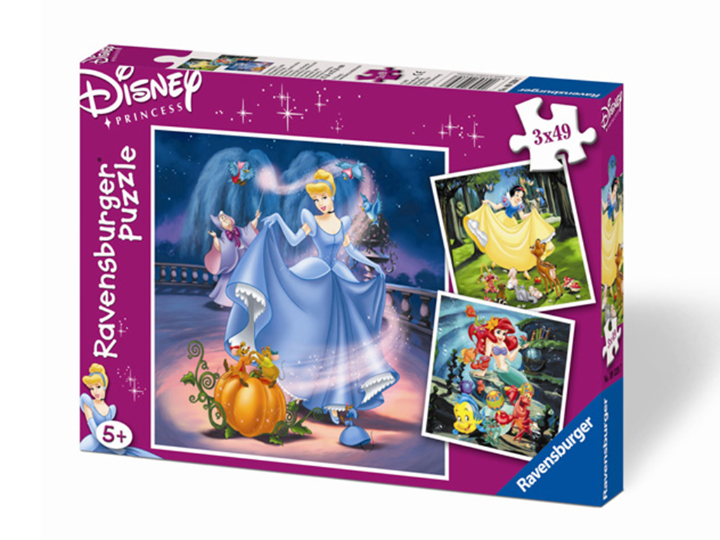 Puzzle Disney Princezné 3x49 dielikov