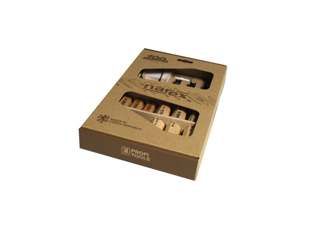 Sada rezbárskych dlát s brúsikom, 7 dielov, WOOD LINE STANDARD, Narex