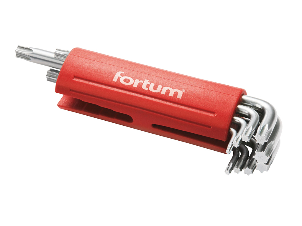 Sada TORX kľúčov, T10-T50, 9 dielov, FORTUM