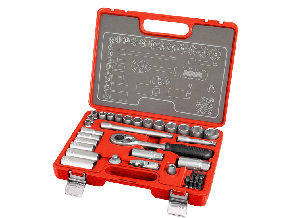 Gola sada 3/8", 39 dielov, EXTOL PREMIUM