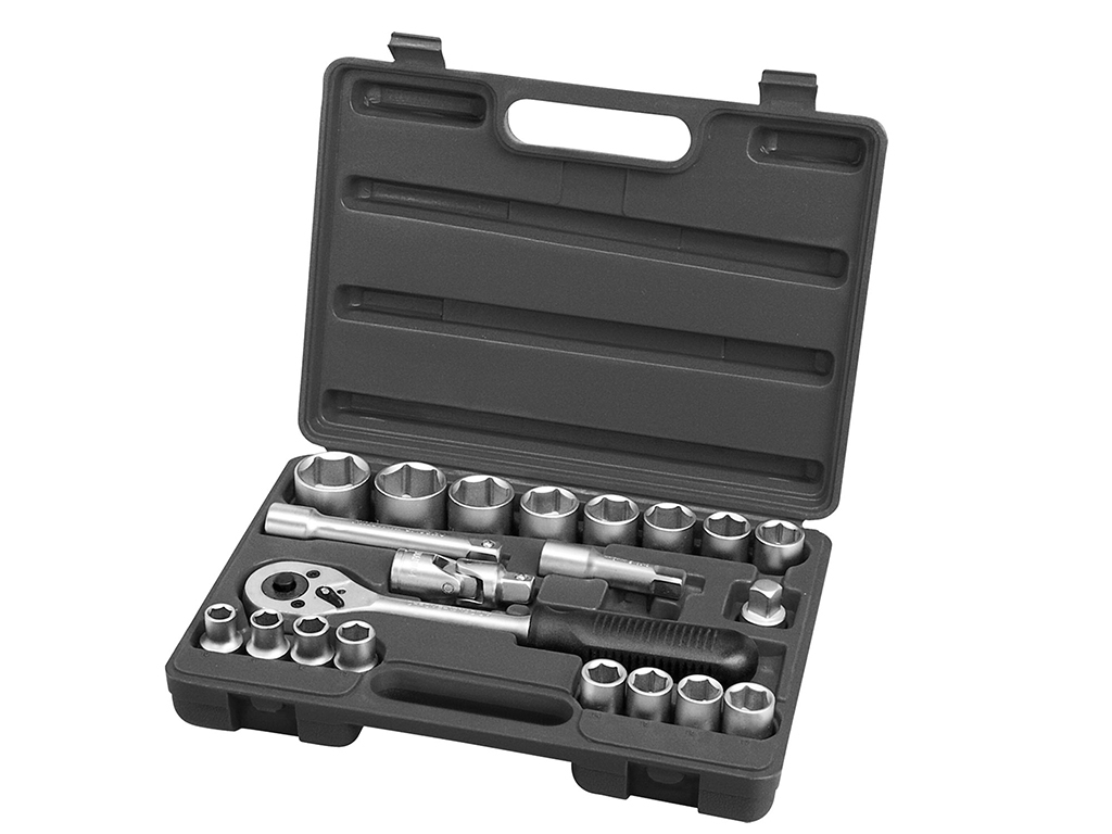 Gola sada 1/2", 21 dielov, čierna, EXTOL PREMIUM