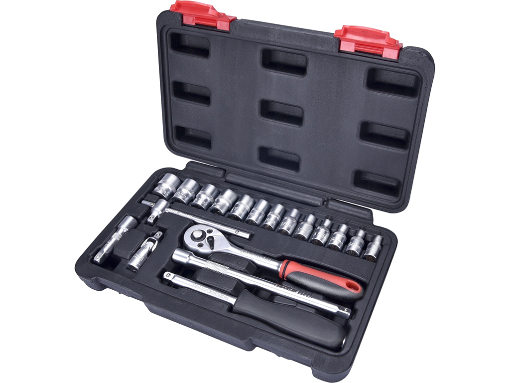 Gola sada 1/4", 19 dielov, EXTOL PREMIUM