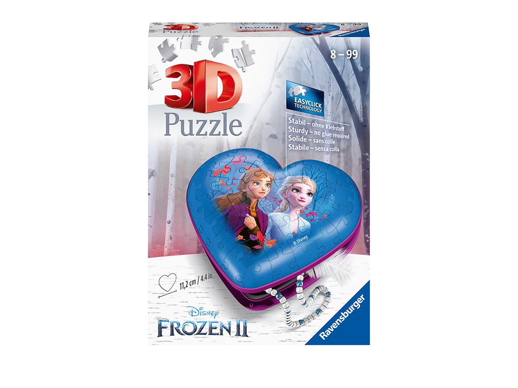 3D puzzle Srdce Disney Ľadové kráľovstvo 2 54 dielikov