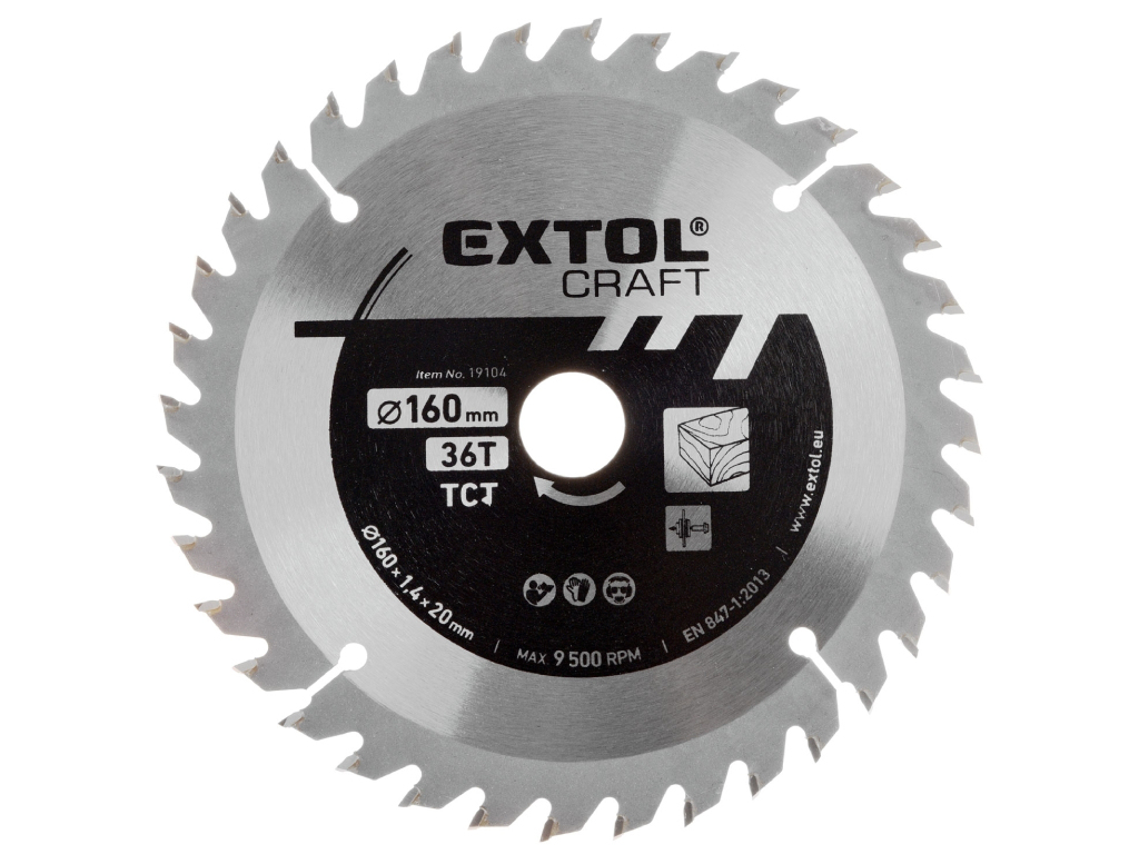 Kotúč pílový s SK plátkami, EXTOL CRAFT