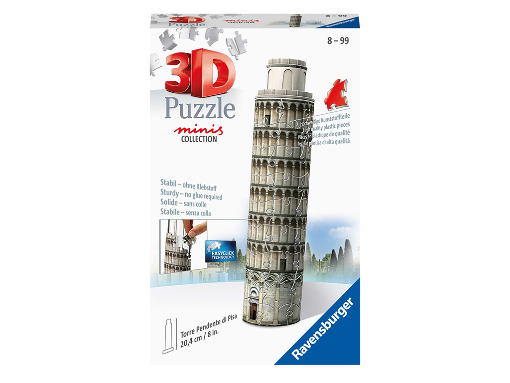 3D puzzle Mini budova - Šikmá veža v Pise 54 dielikov