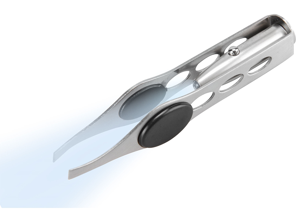 Pinzeta s LED svetlom, nerez, EXTOL CRAFT