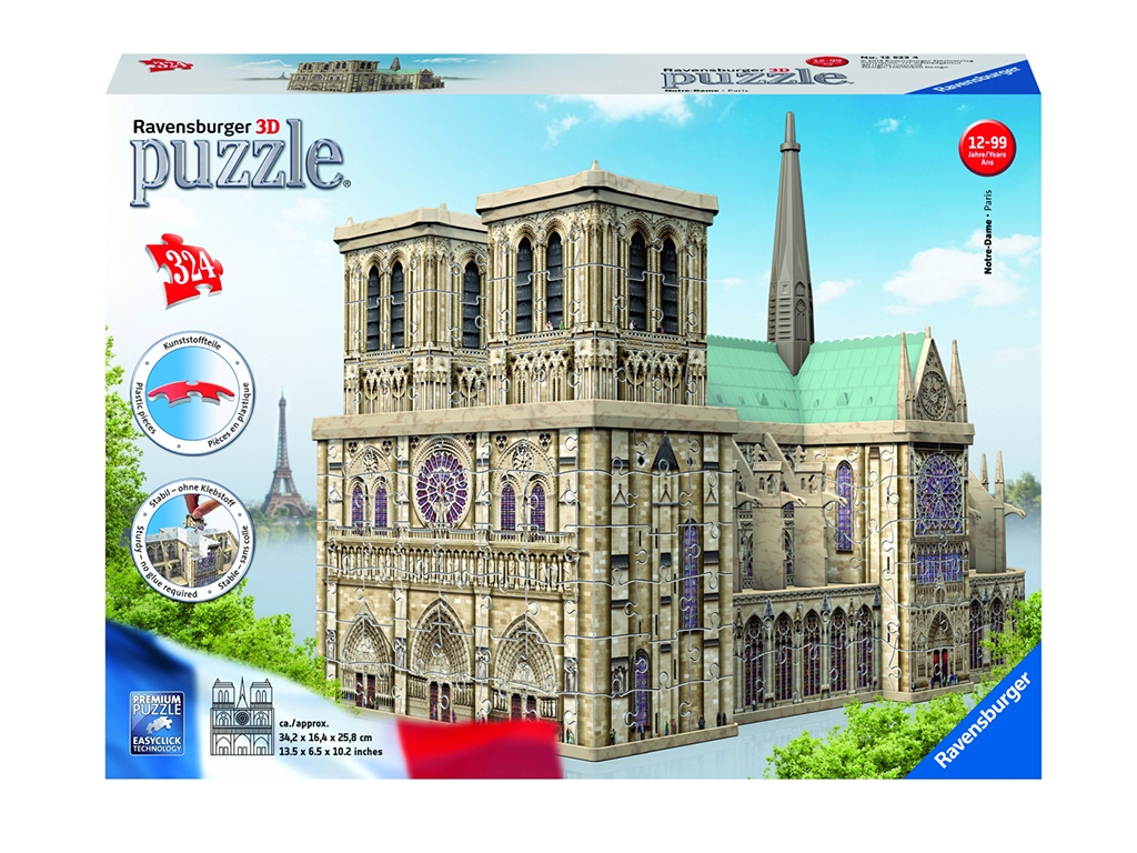 3D puzzle Notre Dame 3D 324 dielikov