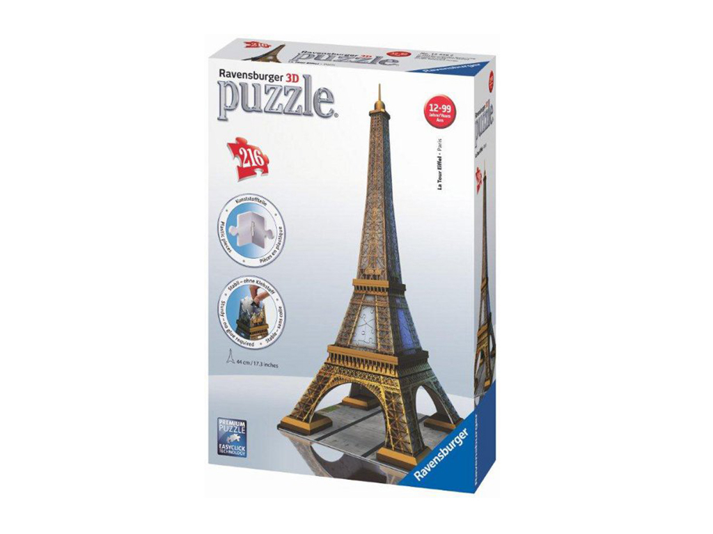 3D puzzle Eiffelova veža 216 dielikov