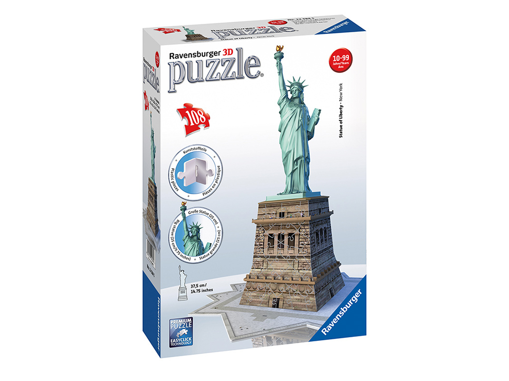 3D puzzle Socha Slobody 108 dielikov