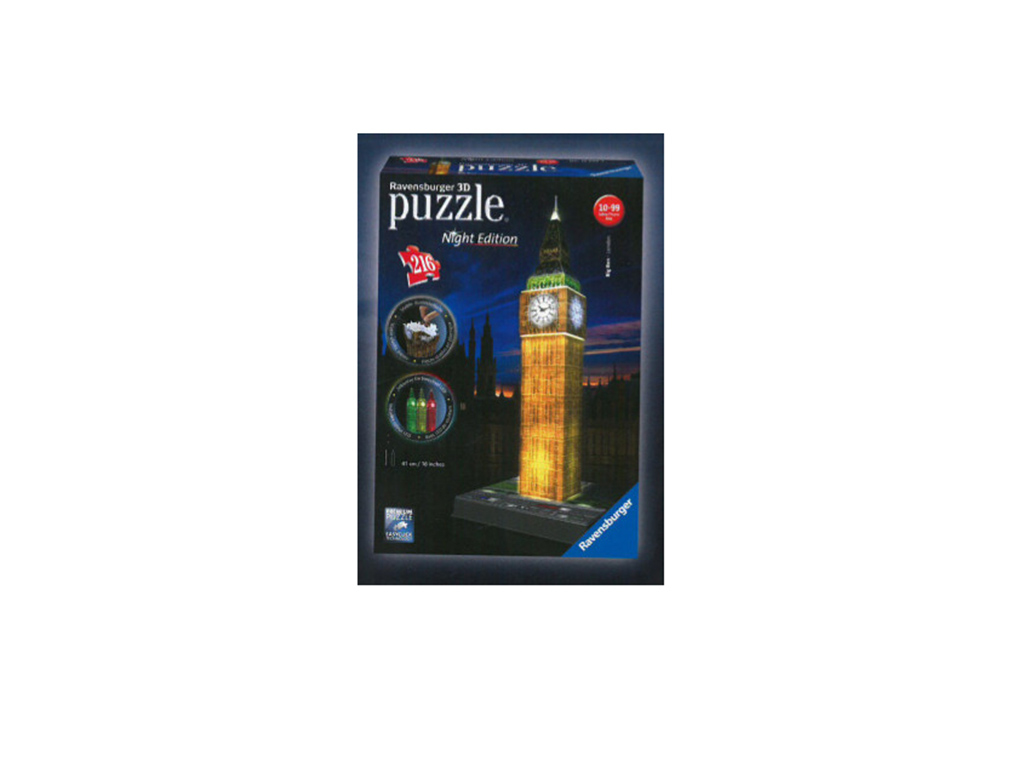 3D puzzle Big Ben Nočná Edícia 216 dielikov