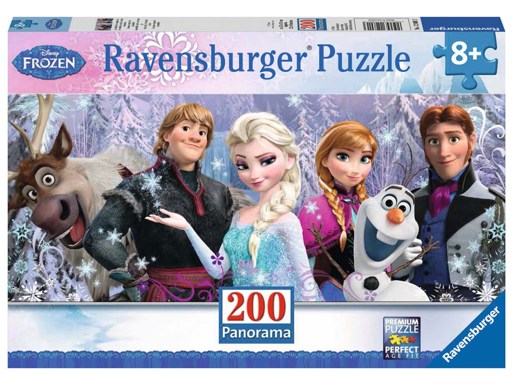 Panoramatické puzzle Ľadové kráľovstvo 200 dielikov