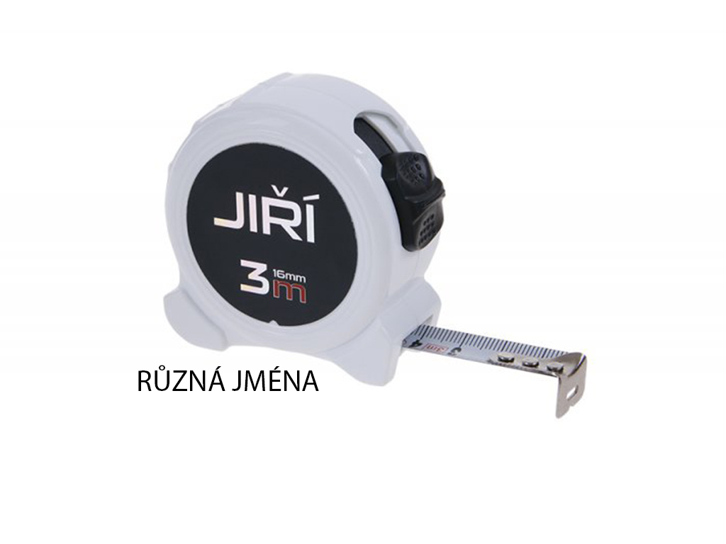 Meter zvinovací s menom