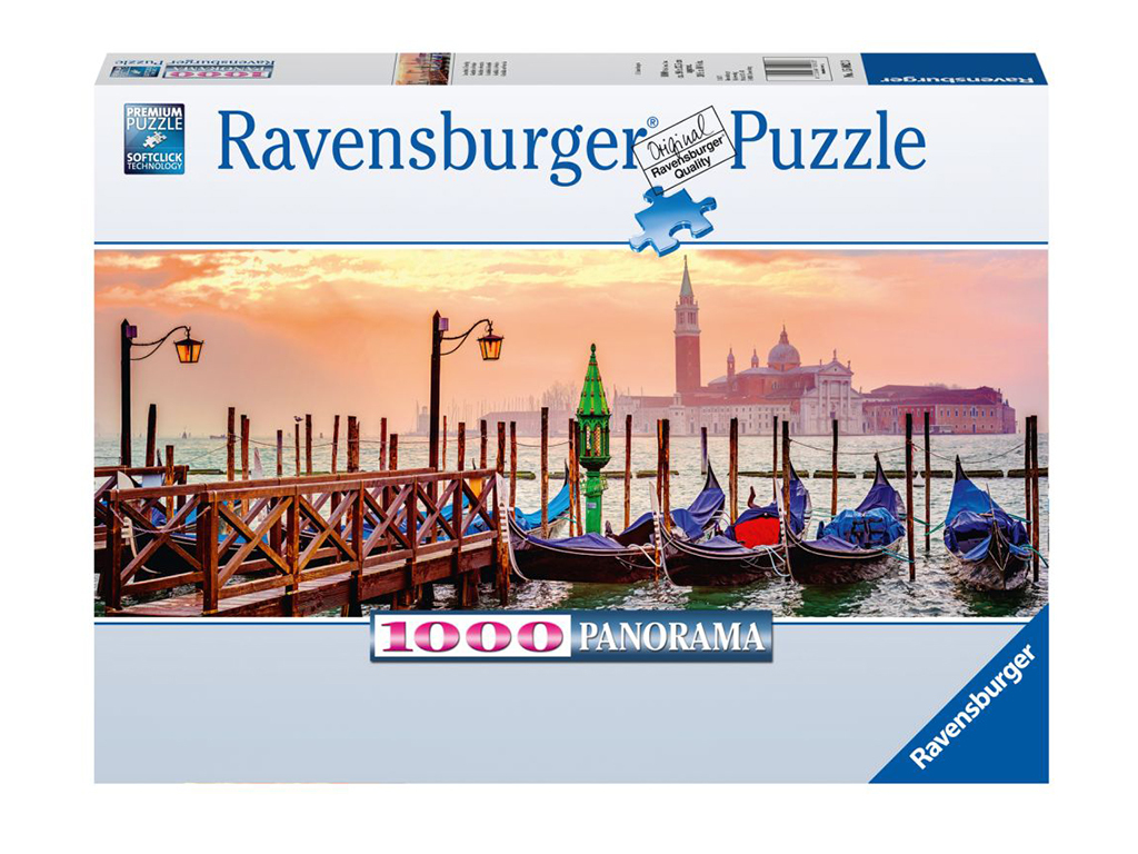 Panoramatické puzzle Gondoly v Benátkach 1000 dielikov