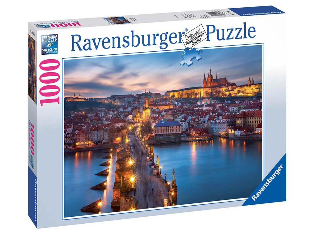 Puzzle: Praha v noci 1000 dielikov