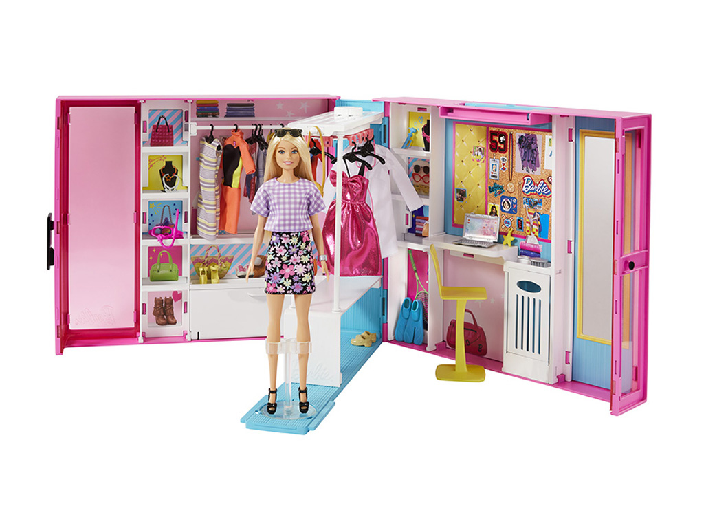 Barbie šatník snov s bábikou, Mattel