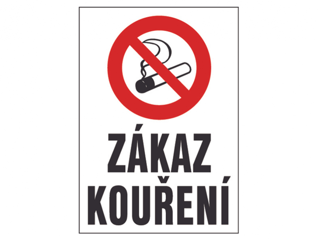Tabuľka bezpečnostná - Zákaz fajčenia