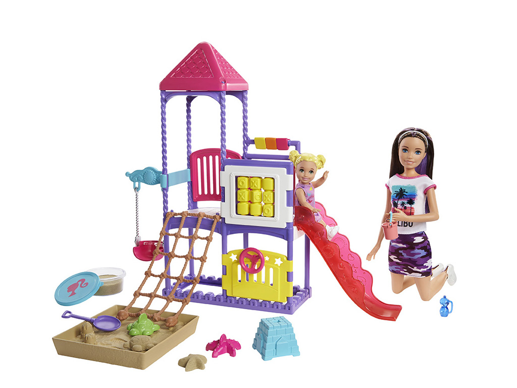 Barbie opatrovateľka na ihrisku herný set, Mattel