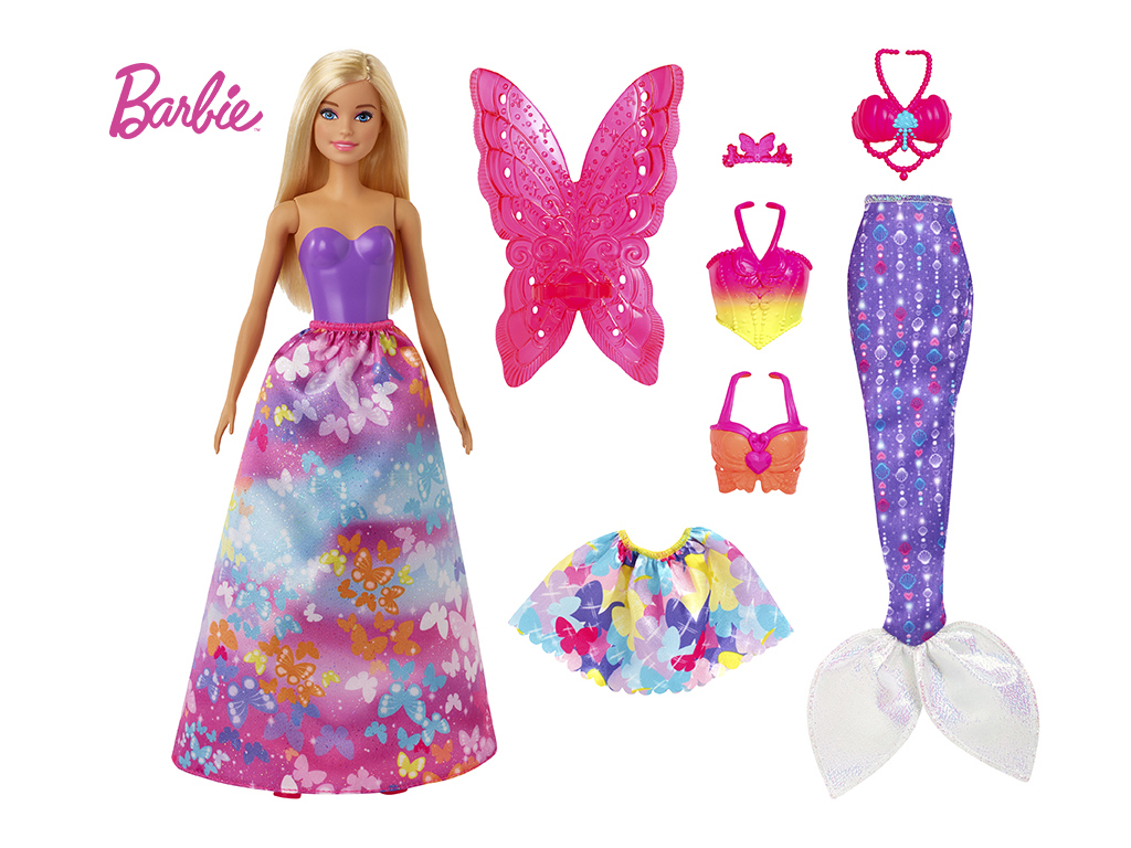 Barbie bábika a rozprávkové doplnky, Mattel