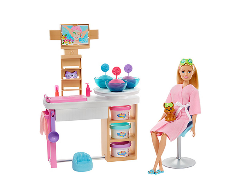 Barbie salón krásy herný set s bábikou, Mattel