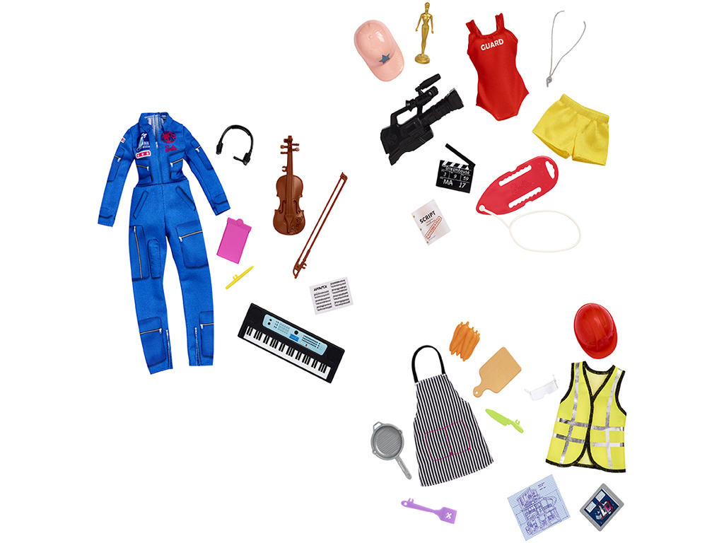 Barbie oblečky pre povolania s prekvapením, Mattel