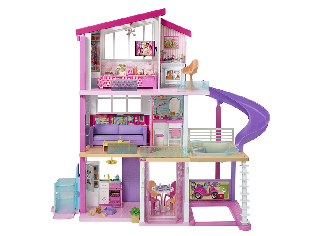 Barbie dom snov so šmykľavkou a novým výťahom, Mattel