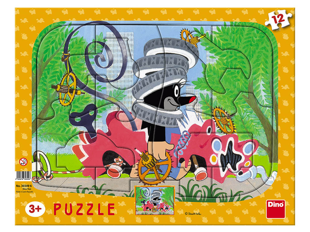 Puzzle Krtko opravár 12 dielikov