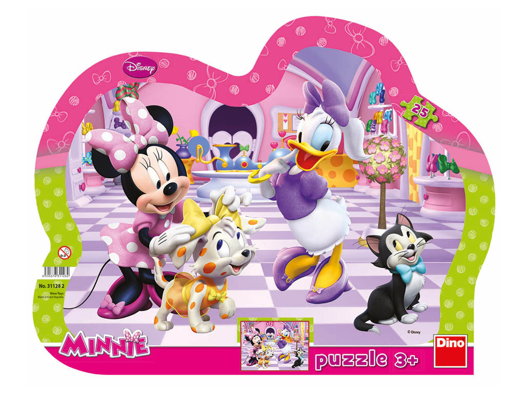 Puzzle Disney Minnie & Maznáčikovia 25 dielikov
