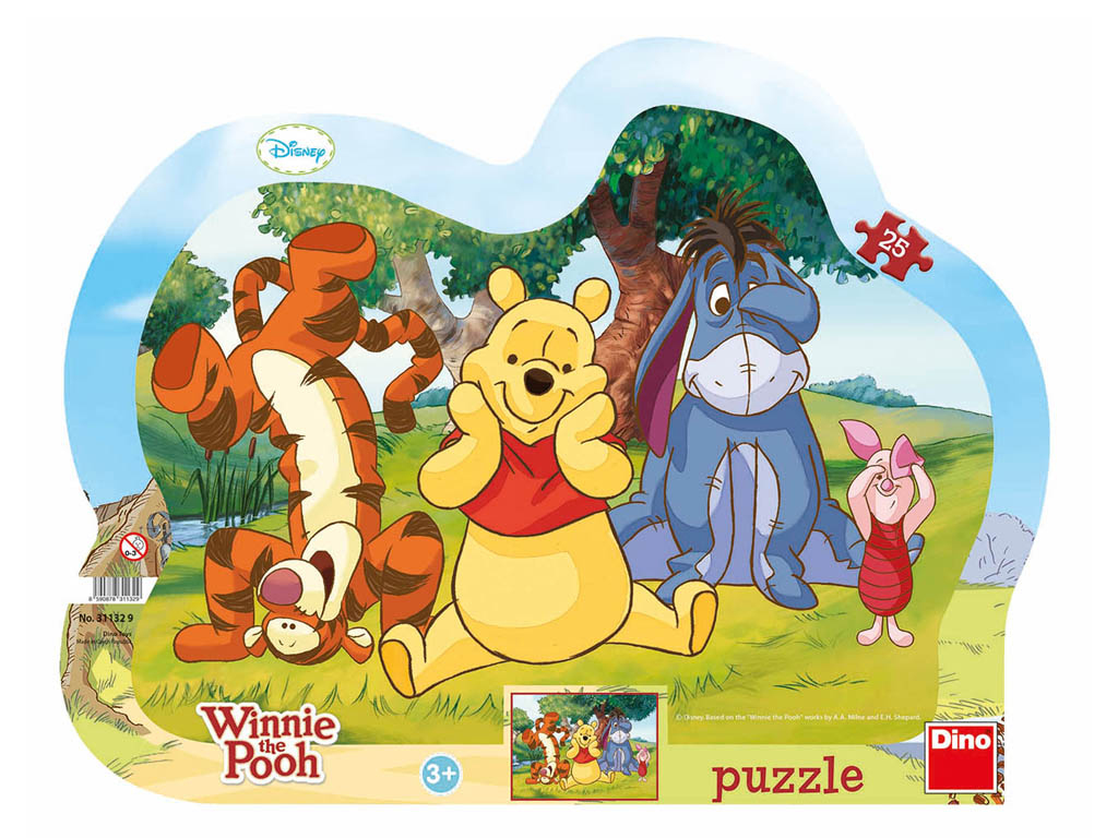 Puzzle Disney Schovávačka s Mackom Pú 25 dielikov