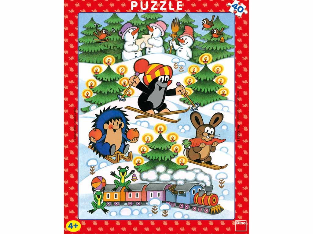 Puzzle Krtko na snehu 40 dielikov